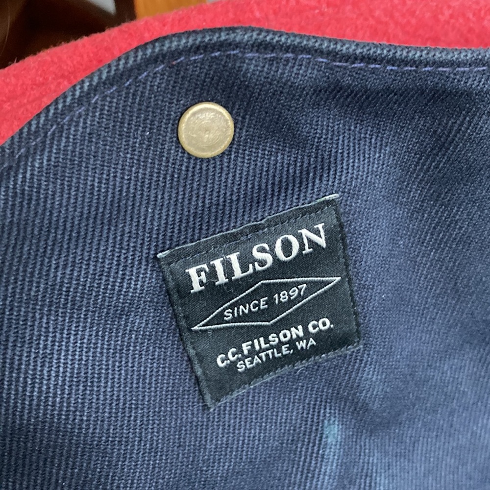 Filson Rugged Twill Original Briefcase - Navy - Picture 4 of 11